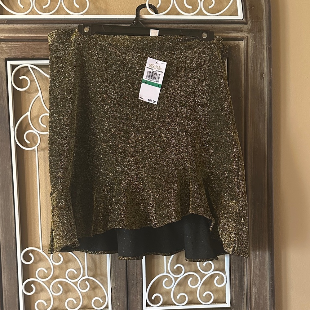 NWT Michael Kors Gold Women's Skirt